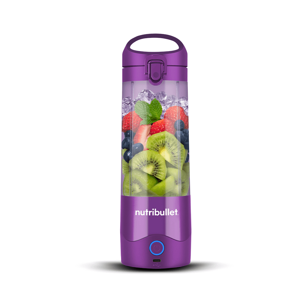 Liquidificador Blender Portátil Nutribullet Recarregável Bivolt Roxo
