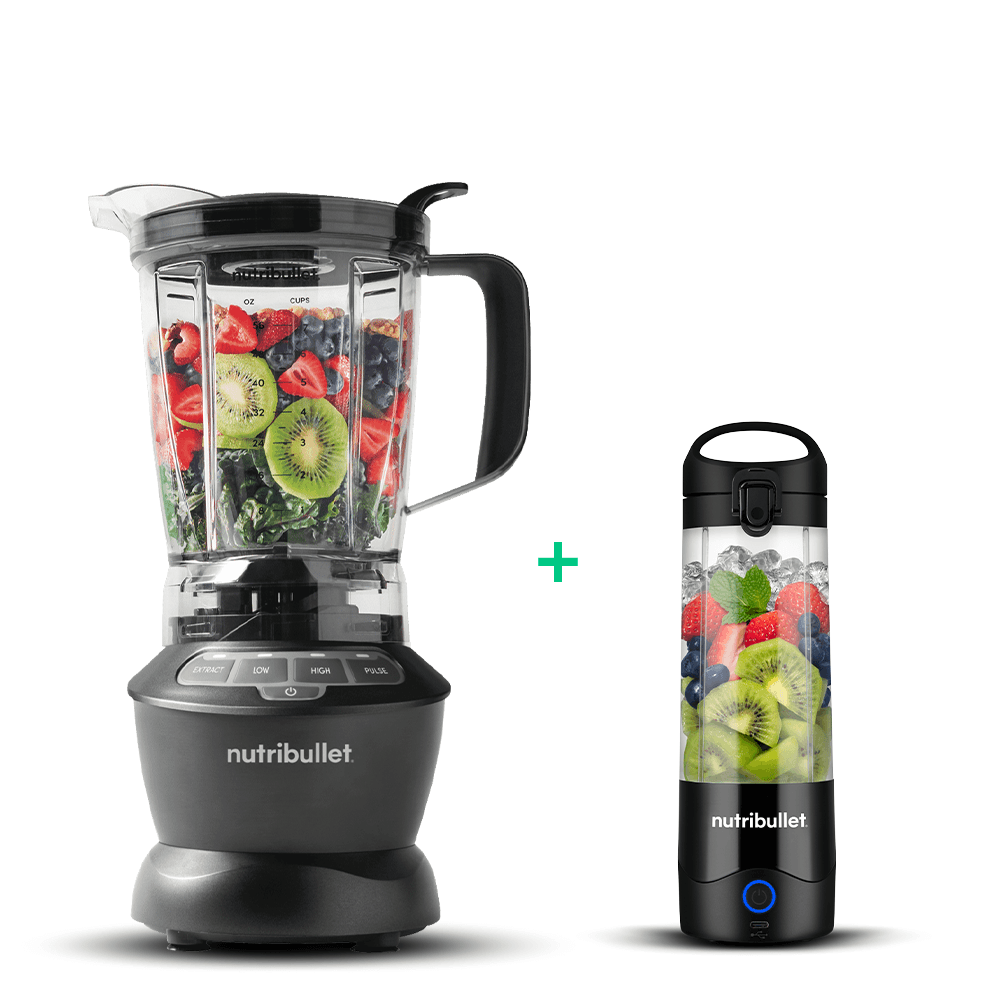 Combo Liquidificador Blender Combo 1000W (220v) e Liquidificador Portátil Preto, com 450 ml e 100w